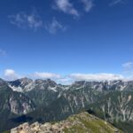 常念岳より北アルプス